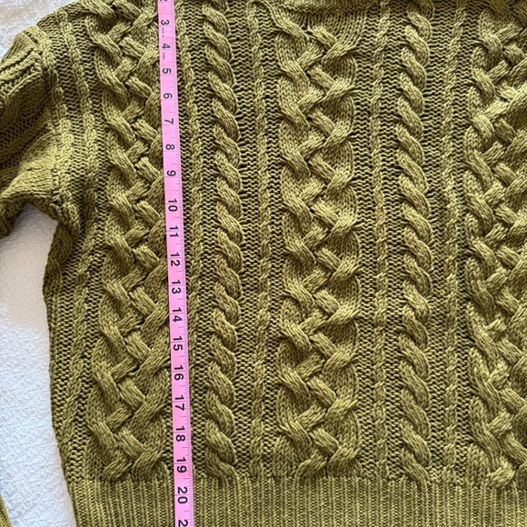 Reformation cashmere and wool sweater - olive green - size XS - Picture 4 of 7